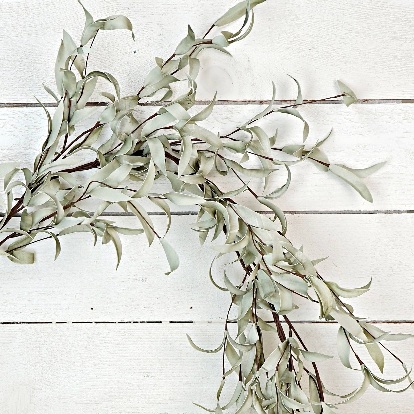ISB72661- 4.5ft Flocked Herb Leaves Garland