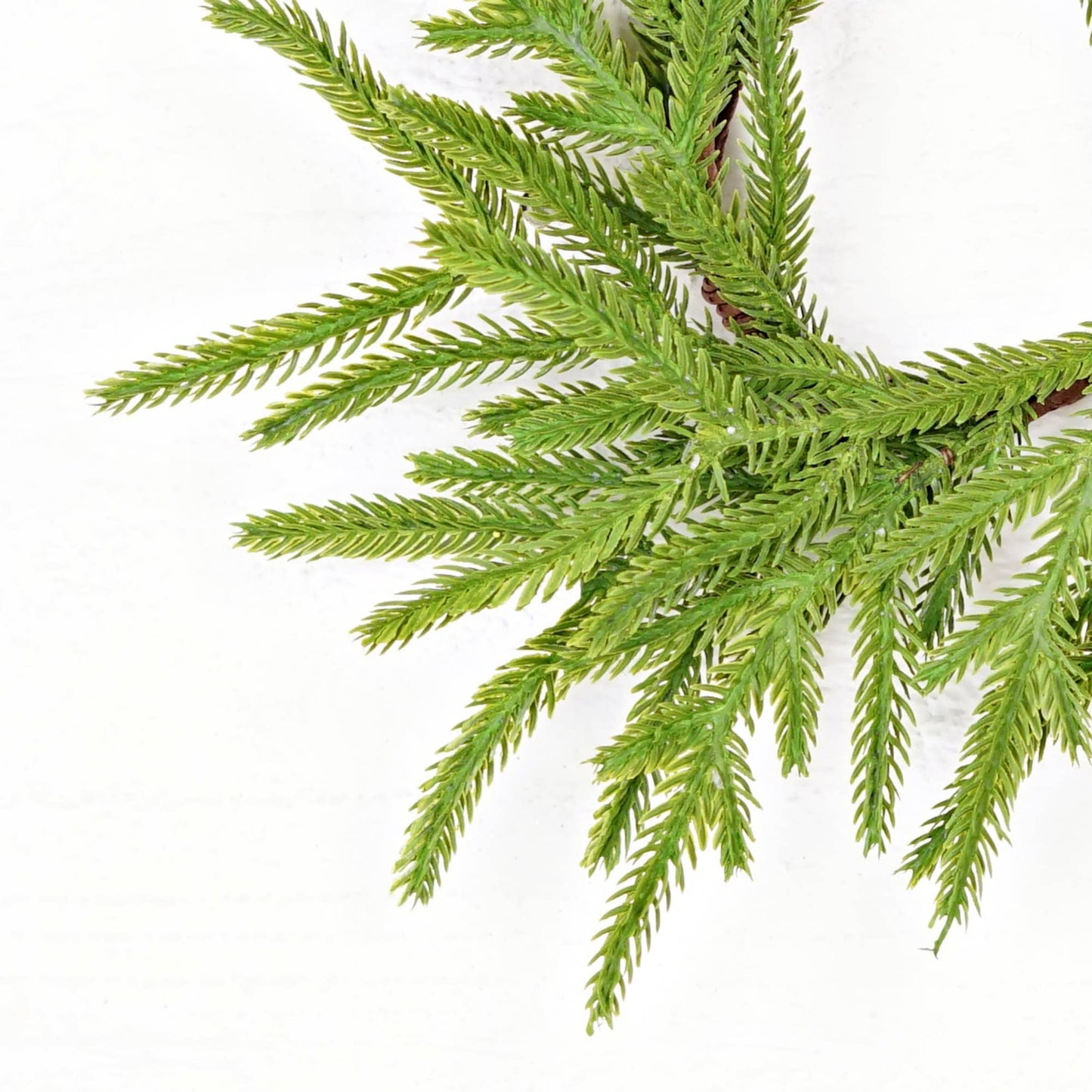 510702- 18in(6.5)Wreath-Soft Touch Evergreen Norfolk Pine-