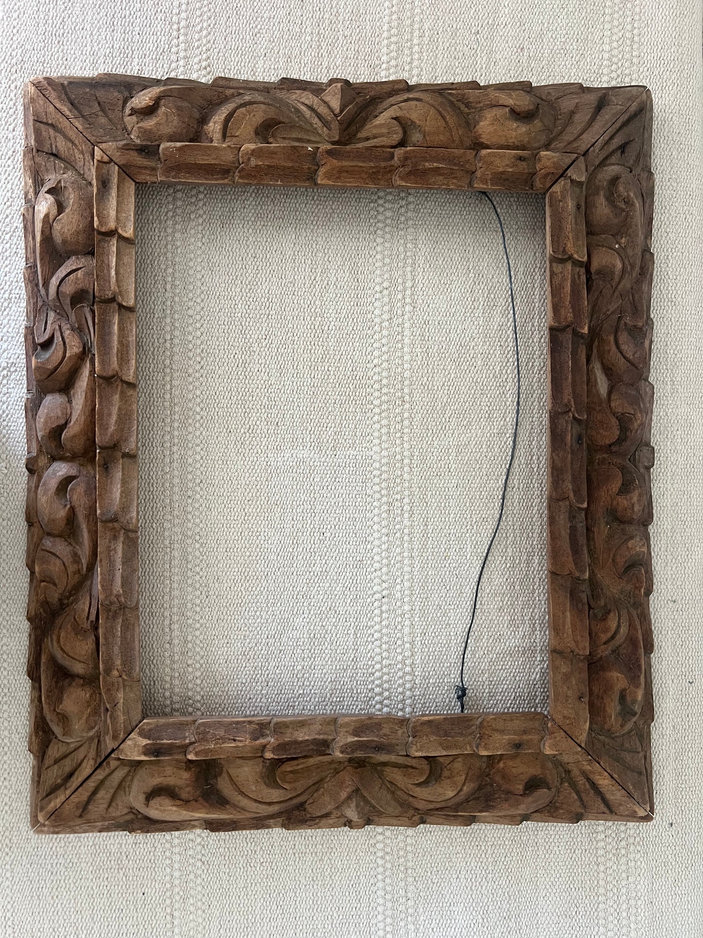Vintage carved wood frame