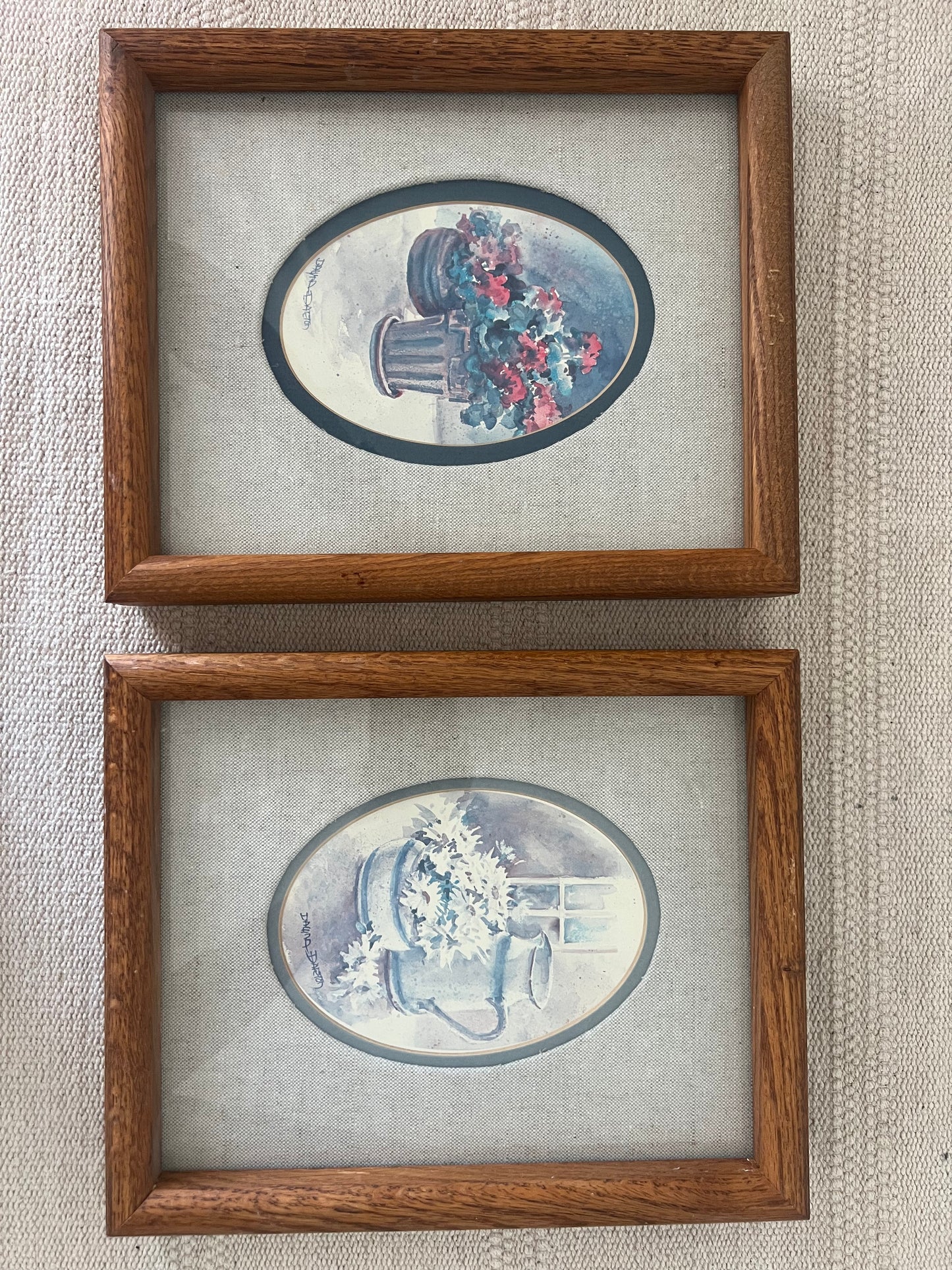Vintage frames with artwork