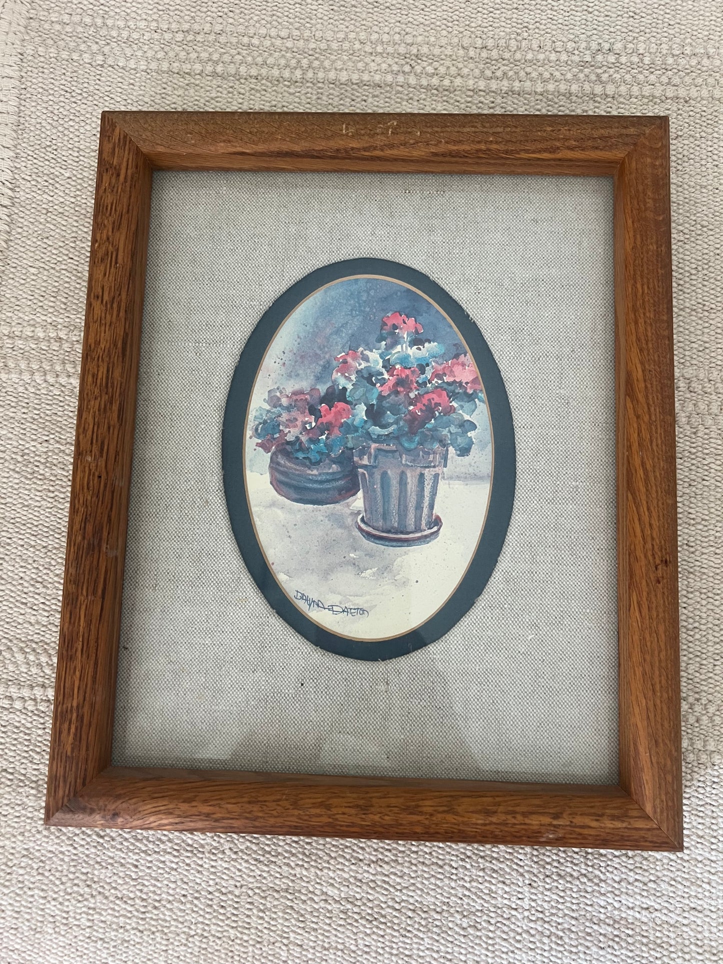 Vintage frames with artwork
