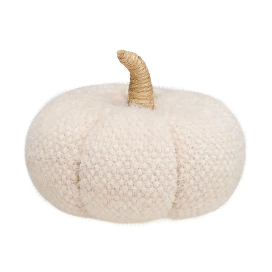 Med Cream Fuzzy Fall Fabric Pumpkin