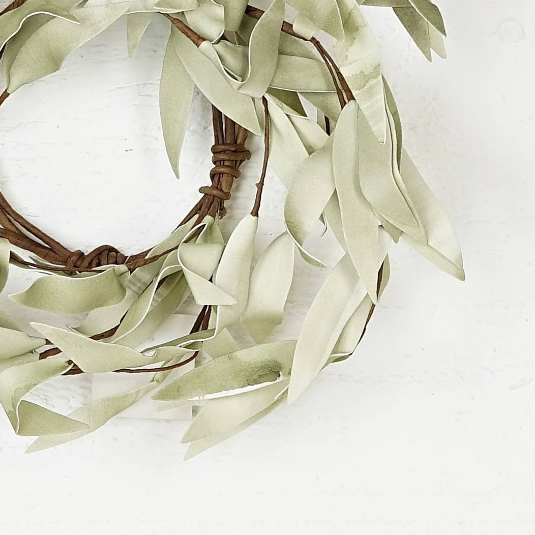 ISB72663- Flocked Herb Leaves Ring