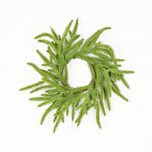 510702- 18in(6.5)Wreath-Soft Touch Evergreen Norfolk Pine-