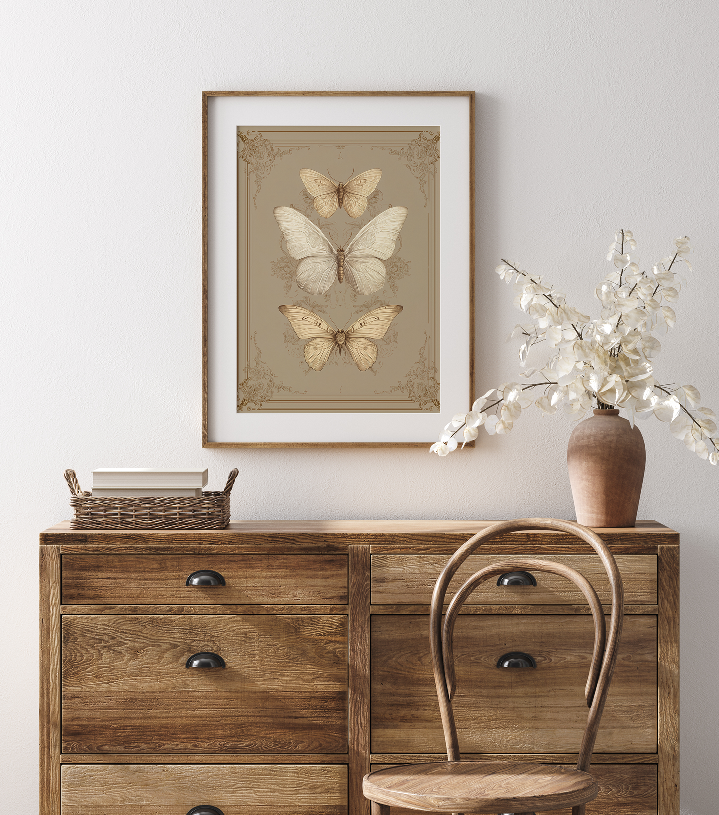 Vintage Butterflies Art Print: 8"x10"